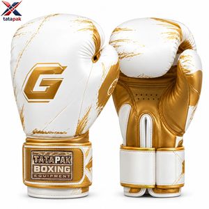 Tatapak Boxing Gloves Leather Training With Customizable <b>Velcro</b> Closure Breathable For Unisex Adults Fighting Wear - Product Image 3