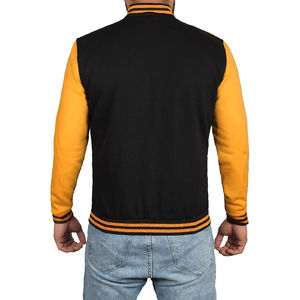 Chaqueta Varsity Personalizada al por Mayor de Alta Calidad 2025, Chaqueta Bomber Estilo Letterman para Hombre, Chaqueta de Forro Polar para Hombre - Product Image 4