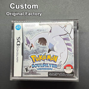 Estuche de Acrílico Personalizado de Fábrica con Protección UV para Nintendo DS Pokémon Edición Oro HeartGold y Plata SoulSilver, con Deslizador Inferior para Fácil Acceso - Product Image 1