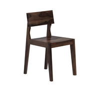 Chaise de salle à manger Bruna de haute qualité en finition expresso noyer style moderne rustique répondant aux normes d'exportation pour l'utilisation dans la salle à manger