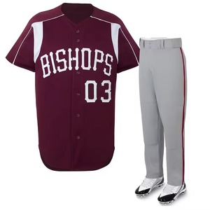 ชุดยูนิฟอร์มเบสบอลผ้าโพลีเอสเตอร์ 100% ระบายอากาศได้ดี รับสกรีนโลโก้ คุณภาพสูง แห้งเร็ว พิมพ์ลายแบบซับลิเมชั่น สำหรับทุกเพศทุกวัย ขั้นต่ำในการสั่งซื้อน้อย รับผลิตแบบ OEM - Product Image 4