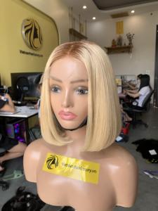 Best Price <b>Blonde</b> Double Drawn Cuticle Aligned Raw Curly Remy Hair <b>Extensions</b> Single Weft <b>Ponytail</b> Human Hair - Product Image 5