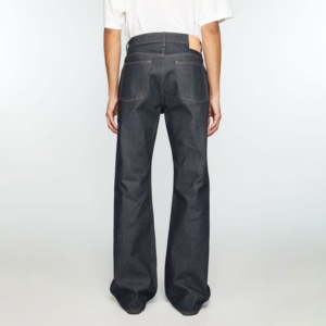 กางเกงยีนส์แฟชั่นทรงดินสอสำหรับผู้ชาย สไตล์วินเทจ ล้างสีแบบ Monkey Wash พร้อมป้ายหนัง ทรงเข้ารูปแบบลำลอง - Product Image 4