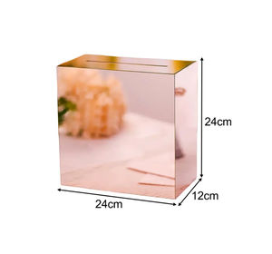 High Attractive <b>Wedding</b> <b>Card</b> Box Acrylic Clear <b>Card</b> <b>Boxes</b> with Lock Gift <b>Card</b> Box for <b>Wedding</b> Reception Graduation Decorations - Product Image 5