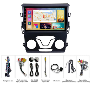 Jiawell <span class=keywords><strong>Autoradio</strong></span> 9 pouces Lecteur DVD de voiture Lecteur multimédia Lecteur vidéo Navigation Écran IPS GPS pour <span class=keywords><strong>Ford</strong></span> Fusion <span class=keywords><strong>Mondeo</strong></span> 5 2014-2017 - Product Image 6