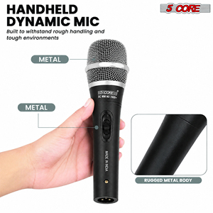 Micrófono Dinámico XLR de 5 Núcleos, Micrófono de Mano para Karaoke, Canto y Estudio - Product Image 5