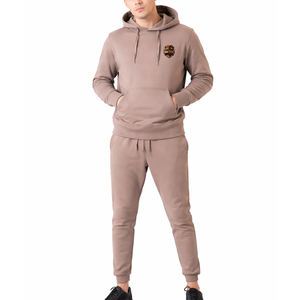 Ensemble de survêtement décontracté pour homme, hiver, uni, sport, entraînement, sweat-shirt et pantalon, séchage rapide, respirant, léger, pour l'entraînement et la course à pied - Product Image 1