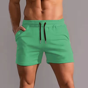 Nouveaux shorts personnalisables pour hommes, style hip-hop, respirants, décontractés, pour la gym, la plage, sous-vêtements, motif uni, logo personnalisé - Product Image 1