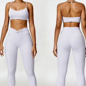 Top deportivo de nailon con cremallera completa y diseño personalizado para mujer, ideal para gimnasio y yoga - Product Image 2