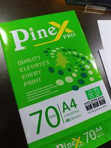 Pinex Pro <b>A4</b> Copy <b>Paper</b> 65/70/80 Gsm White 500 Sheets High Brightness Office Printing <b>Paper</b> FSC Certified - Product Image 1