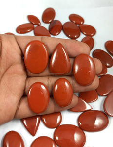 Lote de 100g de Jaspe Rojo Natural en Cabujón, Piedra Preciosa Suelta para Anillos, Colgantes, Collares, Joyería de Plata, Curación - Product Image 2