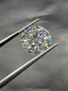 Round Brilliant Cut Lab Created Moissanite Loose Gemstone For Jewelry Making Color Play <b>Fire</b> Effect - Product Image 2