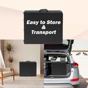 Tavolo Pieghevole Portatile Nero da 120 cm per Interni ed Esterni con Capacità di Carico Massima di 135 kg per Campeggio - Product Image 6