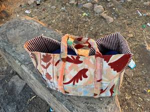 Cotton Kantha Suzani <b>Patchwork</b> Tote <b>Bag</b> – Handmade Ethnic Shoulder <b>Bag</b> for Travel, Shopping & Daily Use - Product Image 4