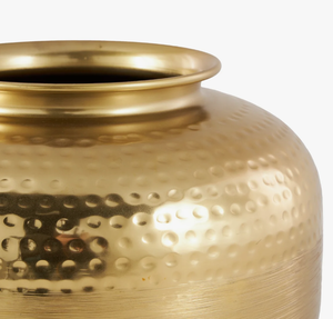 Jarrón Dorado Martillado de Estilo Lujoso con Tamaños y Formas Personalizadas, Macetas y Jardineras Metálicas, Decoración de Mesa, Jardinera Hecha a Mano - Product Image 2