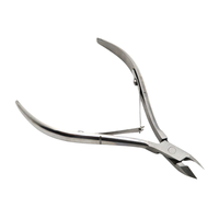 Professional Stainless Steel Cuticle Nipper Straight Blade Sharp Tip Nail Tool for Finger Manicure Adult Use
