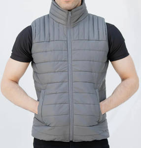 Chaleco Acolchado Impermeable Unisex al por Mayor, sin Mangas, con Cierre de Cremallera Frontal, Cuello Alto, Tallas Grandes, Estilo Vintage - Product Image 1