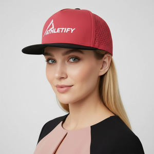 Gorra de Béisbol Deportiva de 5 Paneles Personalizada Athletify, Diseño Transpirable con Apliques Bordados, Unisex para Adultos, Enfocada en el Rendimiento - Product Image 1