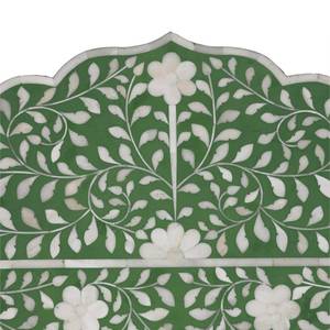 Stylish Good Quality Wall Mirror <b>Frame</b> Handmade Green Floral Bone Inlay <b>Arch</b> Wall Mirror Traditional Decorative Wood <b>Frame</b> - Product Image 5