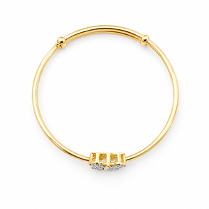 Brazalete de Mariposa en Oro de 18 Quilates con Circonita Cúbica, Joyería Elegante de Alto Brillo para Mujer, Uso Diario, Regalo para Fiestas y Bodas - Product Image 4
