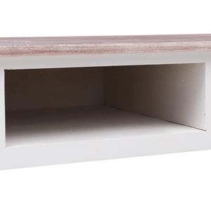 Escritorio de madera marrón 43,3 "x 17,7" x 29,9 "para uso en computadora - Product Image 6