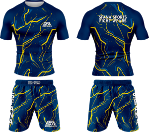 Premium Quality Men No Gi Set Compression Rashguard Shorts Quick Dry MMA BJJ Training <b>Athletic</b> Wear Gear Set - Product Image 1