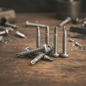 Vis autoperceuse à tête cylindrique PDC Modèle 7.1 en acier inoxydable (304/316/410) avec filetage métrique/pouces standard, finition naturelle, classe 8 - Product Image 1