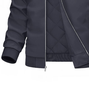 High Quality Bomber jacket Front Zipper Long Sleeve Polyester Comfortable Casual Style Breathable Jacket For Men Men's Jackets - Product Image 4
