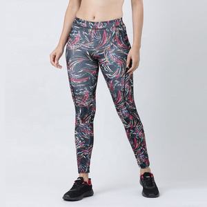 เลกกิ้งพิมพ์ลายคุณภาพสูงสำหรับผู้หญิง เอวยางยืดปานกลาง ความยาวระดับข้อเท้า ยกกระชับสะโพก เหมาะสำหรับออกกำลังกายและโยคะ - Product Image 2