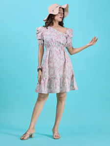 Vestido Midi Elegante de Algodón con Encaje para Mujer al por Mayor, Diseño Personalizado con Logotipo, Proveedor de Camisones, Dobladillo Acampanado, Tela Georgette, Cintura Natural - Product Image 3