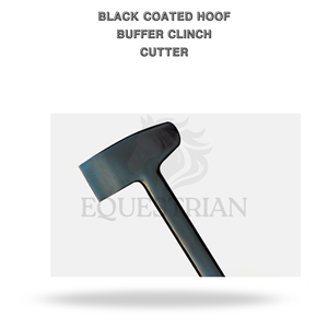 Coupe-crevasses noir revêtu pour sabots – Outil vétérinaire pour l'entretien des sabots de cheval et le repoinçonnage - Product Image 2