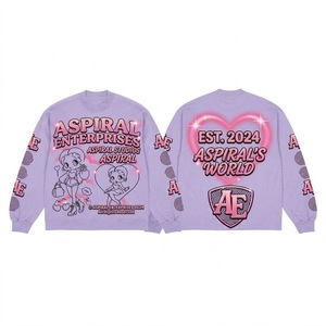 Sudadera Unisex Extra Grande de Primera Calidad, Estilo Vintage, Estampado Anime Y2K, Cuello Redondo, Sudadera Extra Grande de Felpa - Product Image 1