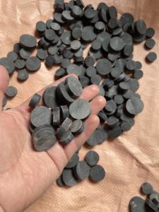 Boutons en corne de buffle en gros, noirs, tailles 16mm/19mm/21mm/23mm/26mm/29mm/31mm pour accessoires vestimentaires - Product Image 4