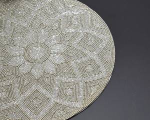 Luxury Handmade <b>Beaded</b> <b>Placemats</b> Stylish Embroidered Table Mats for Dining Table Home Decor Restaurant Hotel and Events - Product Image 2