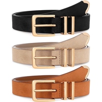 Ceinture de luxe pour femme en cuir de vachette véritable, avec boucle en D, écologique, robuste, en cuir premium, avec service de personnalisation du logo