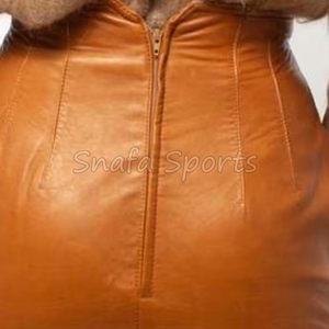 Jupes en cuir véritable 100% cuir de haute qualité pour femmes avec boucle, idéales pour les soirées, à prix abordable, OEM - Product Image 6