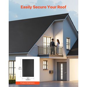 Rotolo di Copertura in Gomma EPDM 20 x 25 ft 45 Mil, Lunga Durata, Flessibile, Resistente alle Temperature Estreme, Geomembrane - Product Image 3