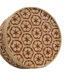 Caja de Regalo y Artesanía de Bambú Hecha a Mano, Estilo Oriental, Cesta Tejida Geométrica, Rectangular Minimalista, Estuche de Lujo para Souvenirs, Suministro al por Mayor - Product Image 3