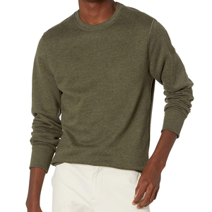 Sweat-shirt à col rond à manches longues pour homme, 100 % coton, style streetwear, design uni imprimé, pour l'hiver, vente en gros - Product Image 1