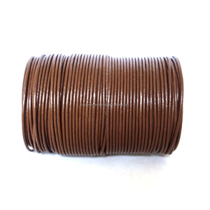 สต็อกขนาดใหญ่ของสายหนังสีน้ำตาลธรรมชาติขนาด2มม. มีหลายสีและขนาด1/2/3/4/5/6/7/8มม. ตัวเลือกสำหรับงานฝีมือ - Product Image 2