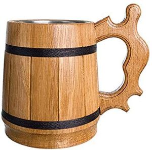 Chope à bière en bois de chêne royal - Product Image 1