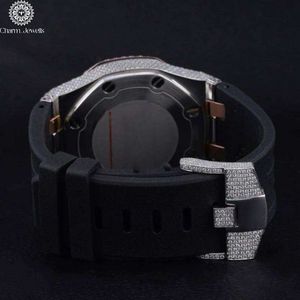 Reloj de Lujo para Hombre Charm_Jewells, Acero Inoxidable, 42mm, Esfera Poligonal, Cristal de Zafiro, Cuarzo Analógico, Cronógrafo, Diseño Moderno - Product Image 4