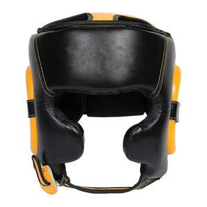 Protège-tête de boxe personnalisé avec logo, en cuir respirant, ajustement sécurisé, protection pour arts martiaux et sparring 2026 - Product Image 1