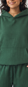 Conjunto de dos piezas de chándal holgado de forro polar para mujer, con capucha y pantalones jogger de pierna ancha, estilo urbano de moda, informal de invierno - Product Image 4