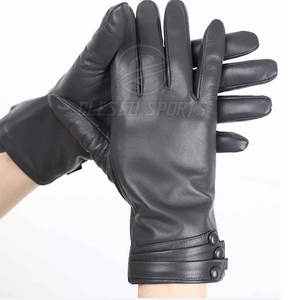 Guantes de Cuero para Hombre, Cálidos, Suaves, Elegantes, para Invierno, Casuales, Cómodos, Clásicos, de Moda - Product Image 2