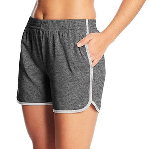 Shorts en coton pour femmes avec logo personnalisé en gros, shorts en coton épais pour femmes, shorts de fitness pour femmes, vêtements décontractés - Product Image 2