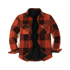 New Design Thin Lightweight High Quality <b>Mens</b> Flannel Hoodie Jacket Breathable <b>Fleece</b> Lined Warm - Product Image 5
