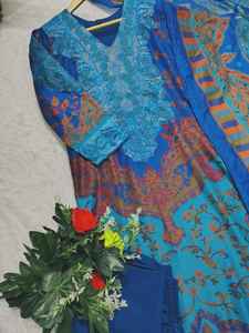 Conjunto Sharara de Diseño Indio-Pakistaní, Hermoso y Elegante, en Tela de Algodón Maslin, para Fiestas, Bodas y Eventos Tradicionales, el Más Vendido - Product Image 2