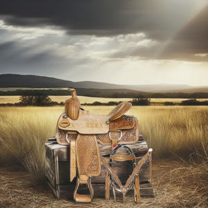 ADEEFA, sillín de montar occidental inglés de cuero genuino, equipo de equitación cómodo de calidad superior de plástico fabricado - Product Image 1