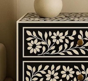 Table à tiroirs artisanale haut de gamme, plusieurs designs pour tous les styles, armoires à tiroirs avec incrustations en os pour la décoration de la maison - Product Image 4